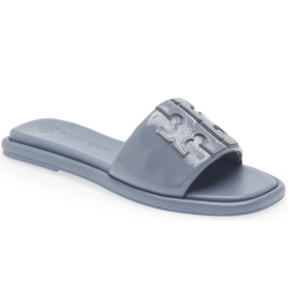 NIB Tory Burch  T-sport slide in blue Size: 7